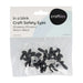 Crafties Black Safety Eyes - 10 Pair pack - Select Size