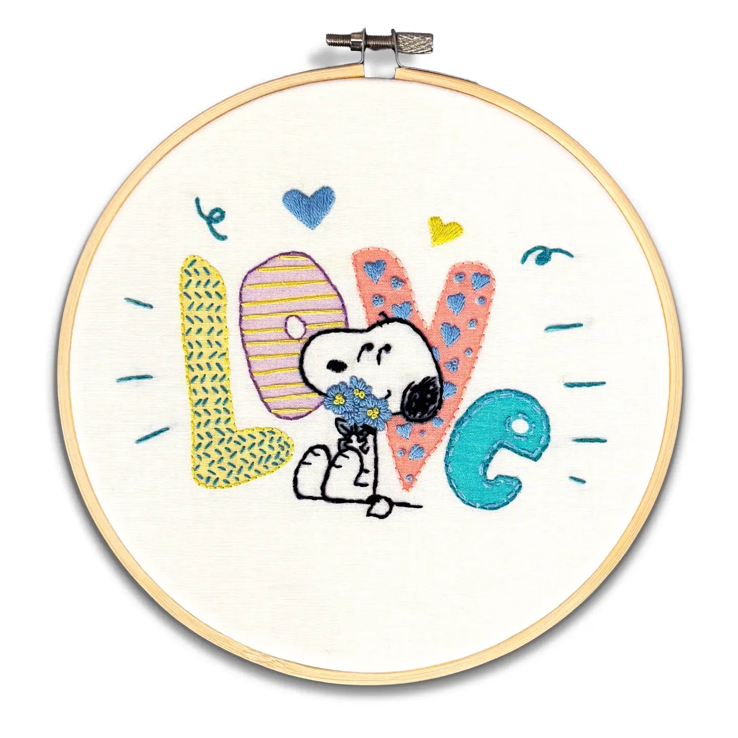 The Crafty Kit Company - Love Snoopy Embroidery Kit