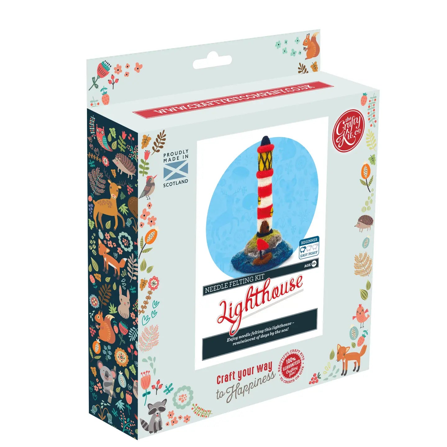 The Crafty Kit Company Needle Felting Craft Kit - Lighthouse