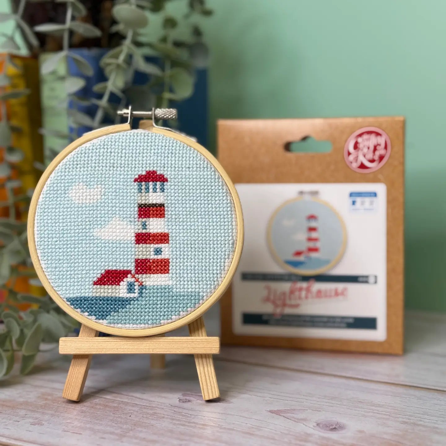 The Crafty Kit Company - Lighthouse Mini Cross Stitch Kit