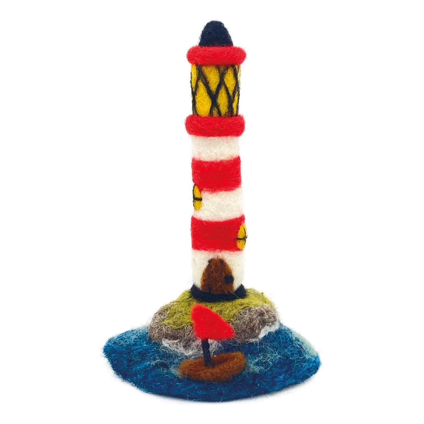 The Crafty Kit Company Needle Felting Craft Kit - Lighthouse