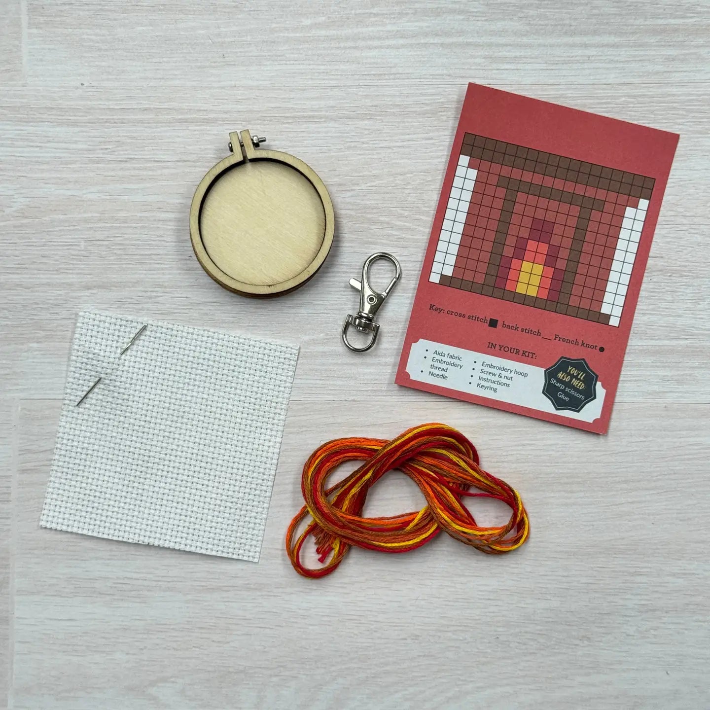 The Crafty Kit Company - Mini Matchbox Cross Stitch Kit - 'You're my Coal-Mate'