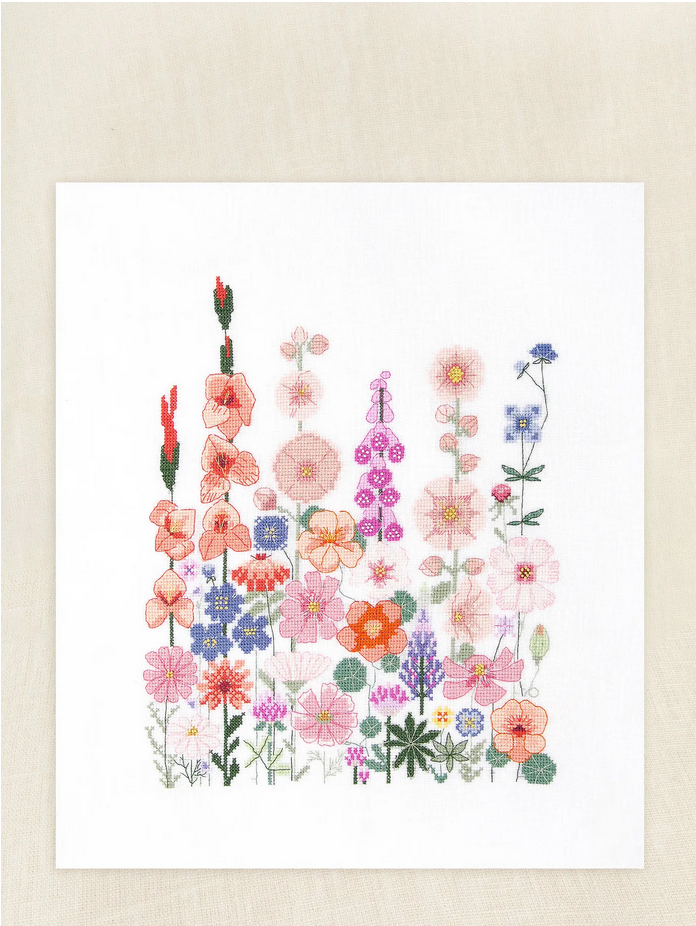 DMC Climbing Flowers by Marie-Dominique Procureur - Intermediate Cross Stitch Kit