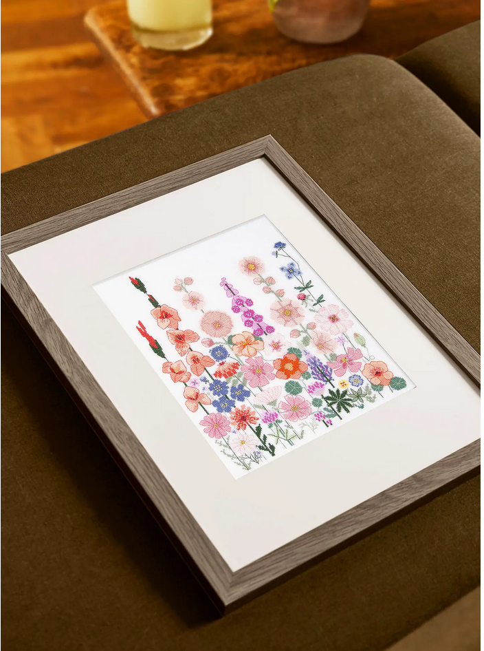 DMC Climbing Flowers by Marie-Dominique Procureur - Intermediate Cross Stitch Kit