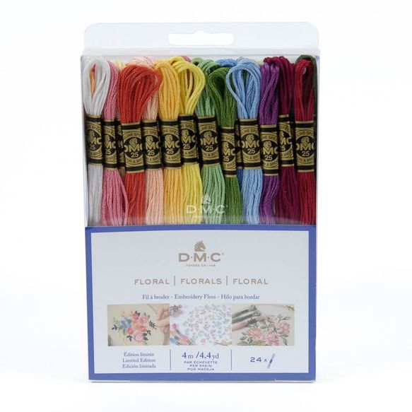 DMC Mouliné Stranded cotton assortment 24x4m - Florals