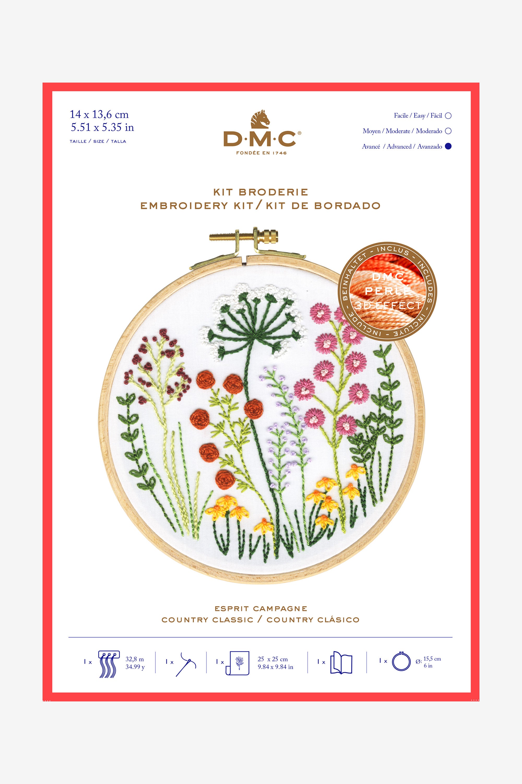 DMC Embroidery Kit - Rustic Countryside