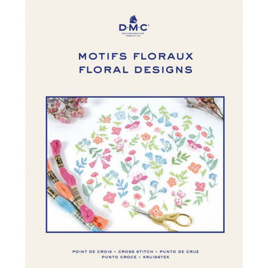 DMC Cross stitch Embroidery Book Floral Designs