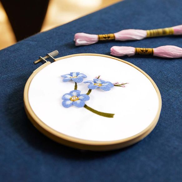 DMC Embroidery kit 3D Forget me not