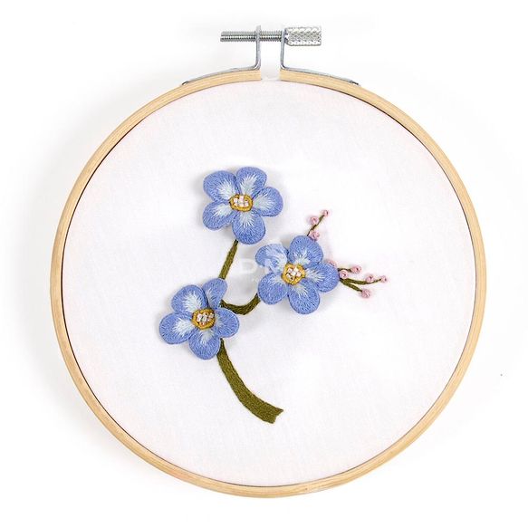 DMC Embroidery kit 3D Forget me not