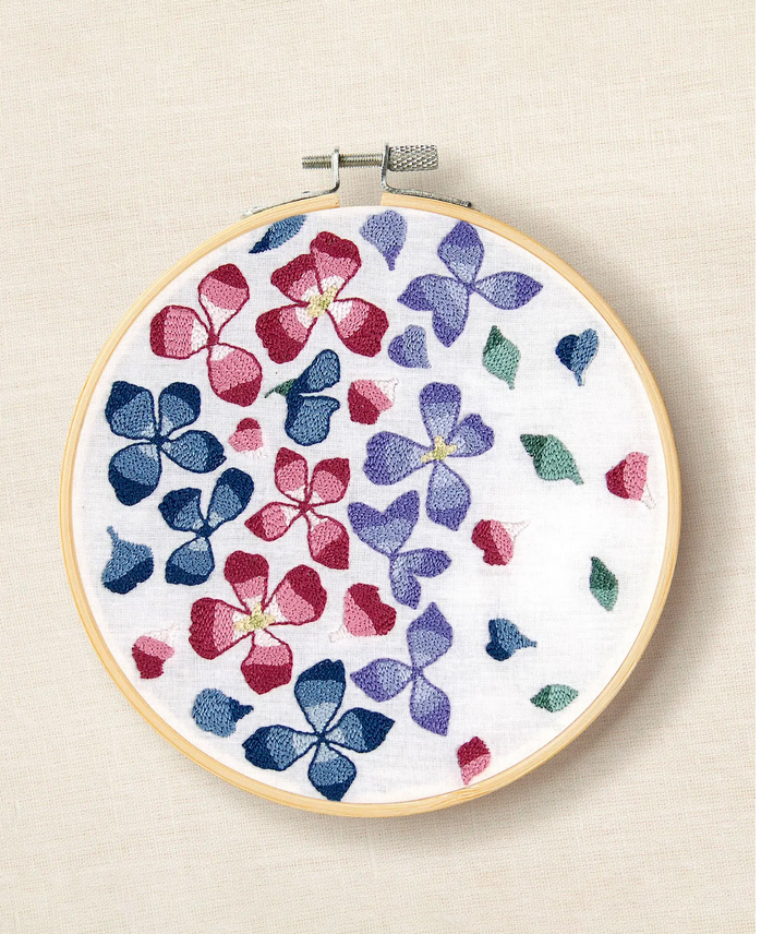 DMC Hydrangea Petals by Nathalie Weinzaepflen - Intermediate Punch Needle Kit