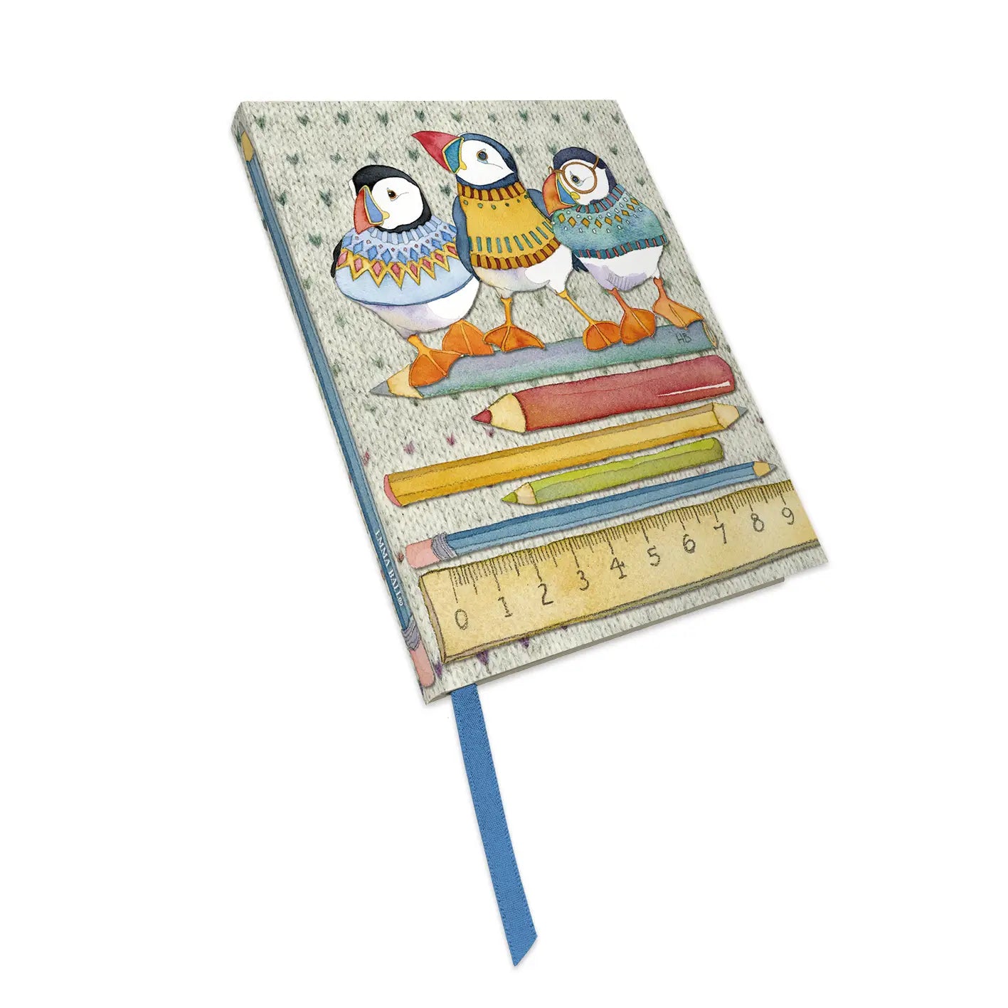 Emma Ball - Woolly Puffins Bound Notebook