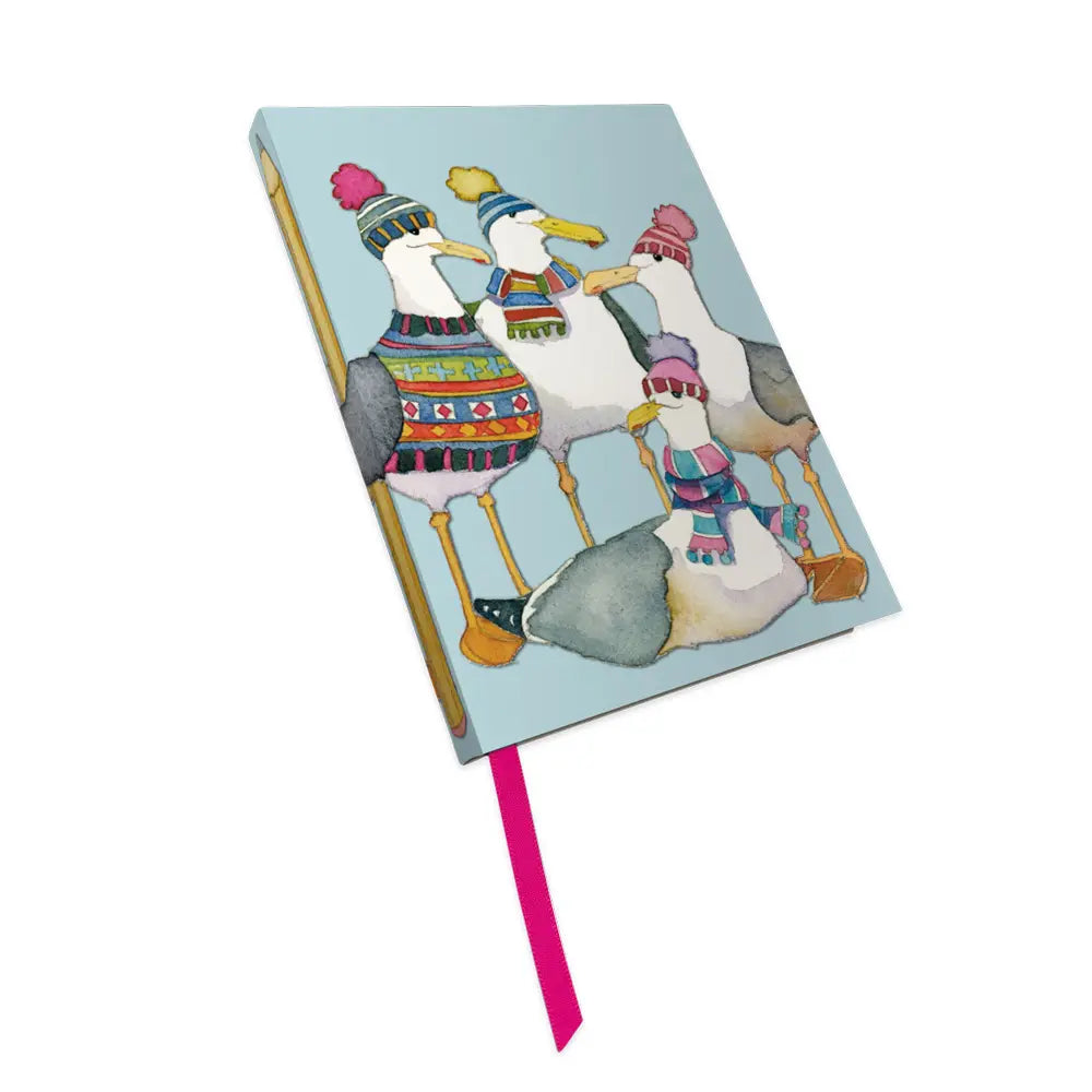 Emma Ball - Seagulls in Beanies Bound Notebook