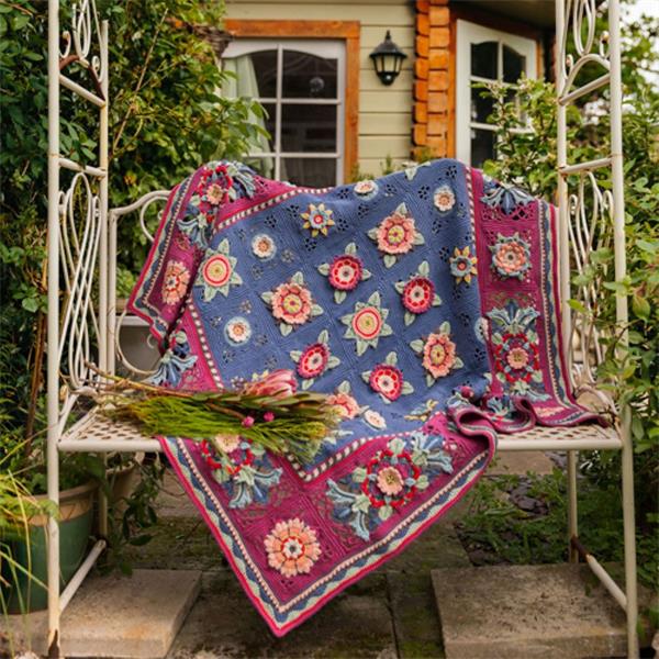 The Fruit Garden Book Crochet Blanket - Janie Crow
