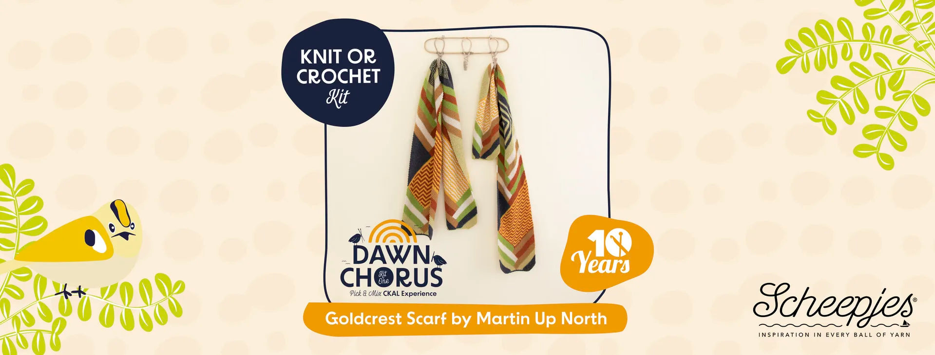 Scheepjes Dawn Chorus CKAL - Goldcrest Scarf