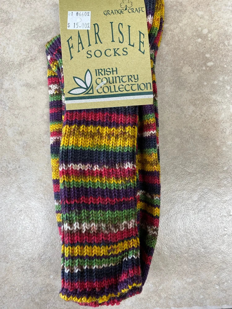 Grange Craft Fair Isle Socks - EU SIze 37-41