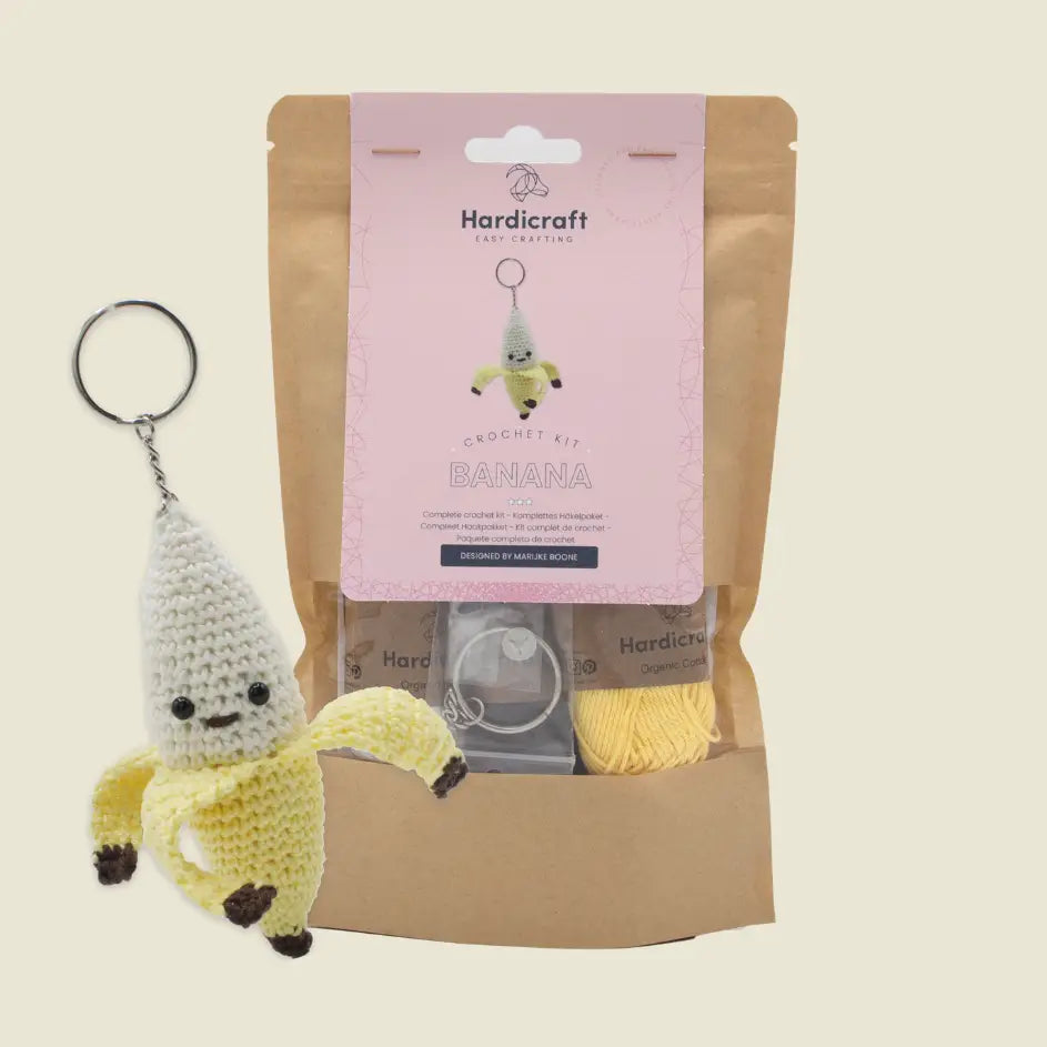 Hardicraft - DIY Crochet Kit - Banana Bag Charm