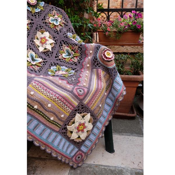 Jane Crowfoot - Bohemian Blooms Crochet Blanket Book