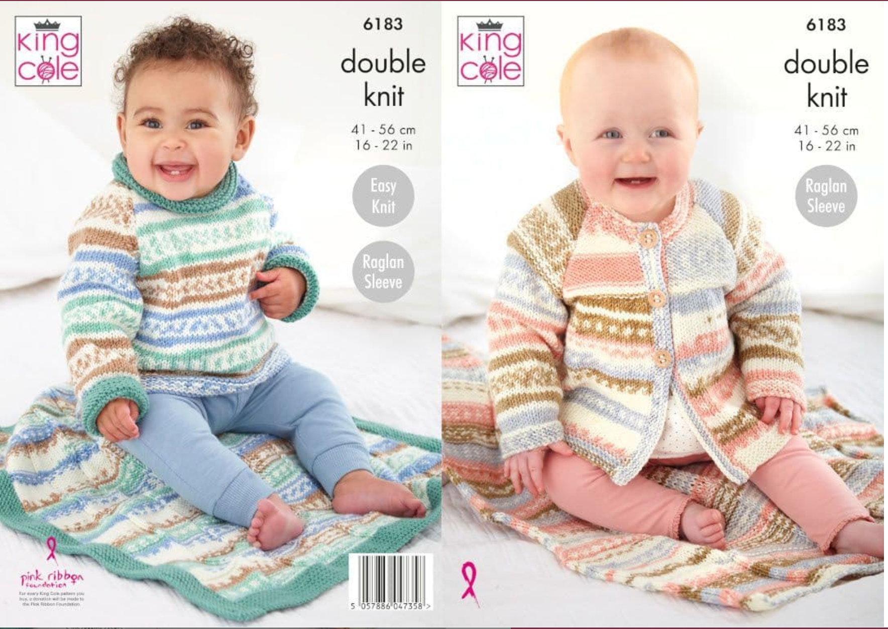 King Cole Pattern 6183 Matinee Coat, Sweater and Blankets in DK