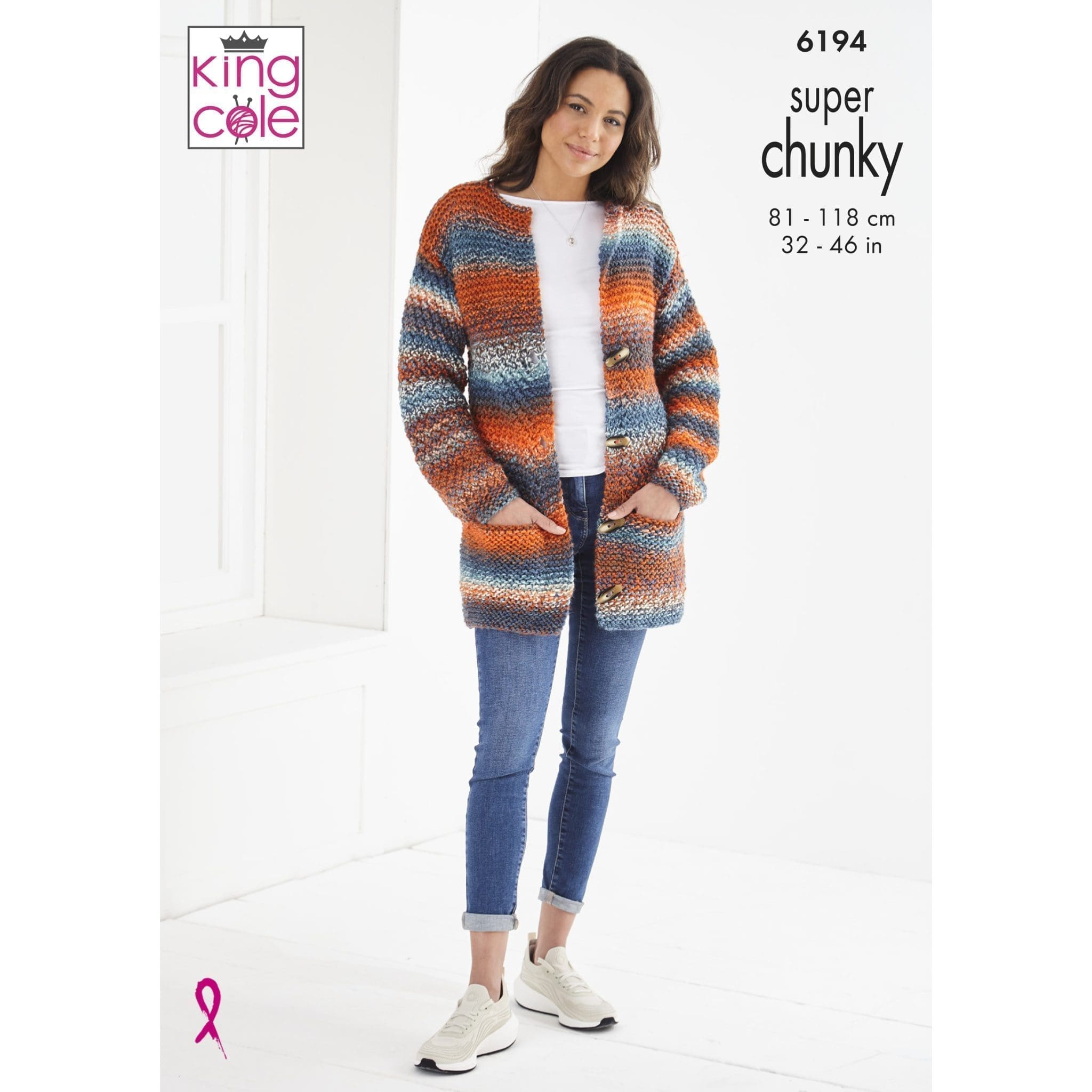 King Cole Pattern 6194 Cardigan & Jumper in Super Chunky