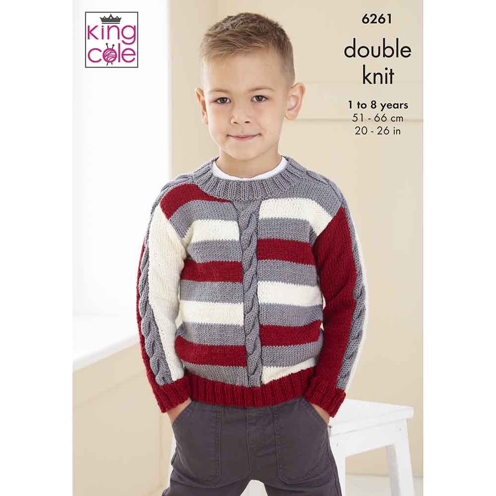 King Cole Pattern 6261 Sweaters in Orchard DK