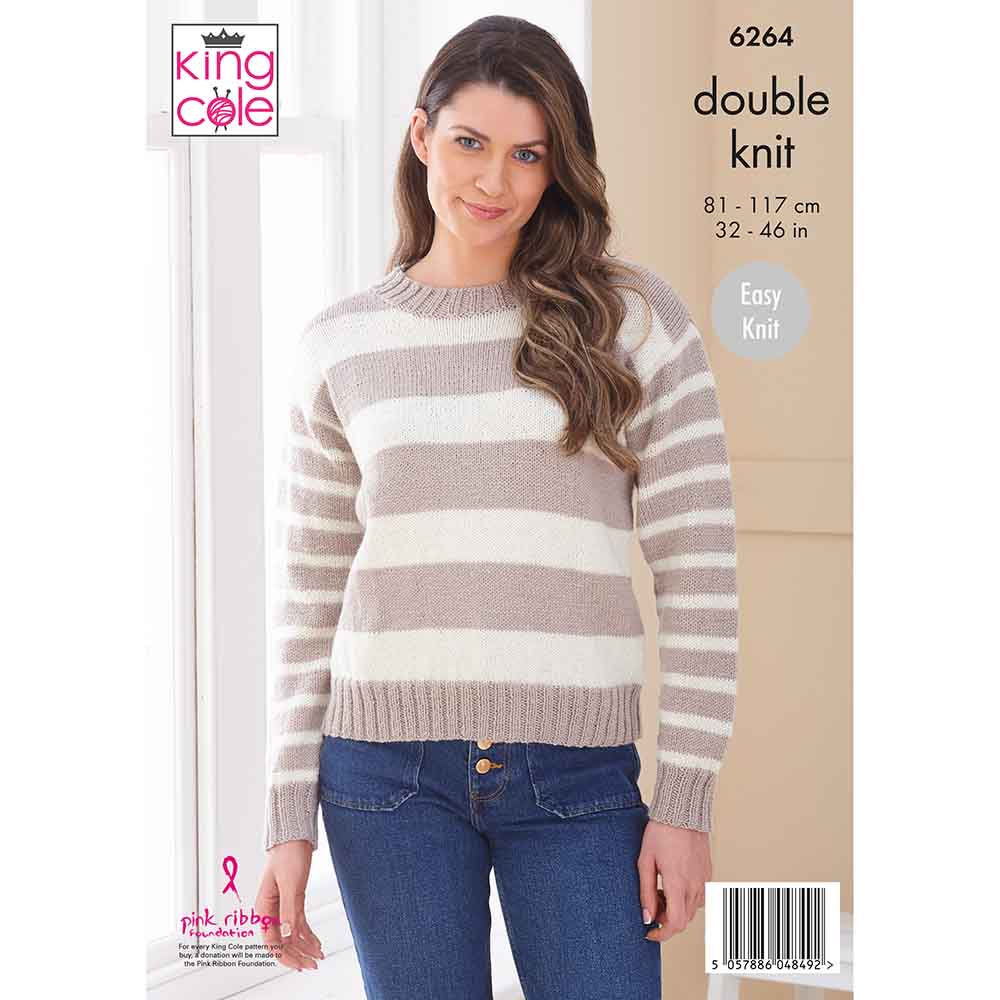 King Cole Pattern 6264 Sweaters in Orchard DK