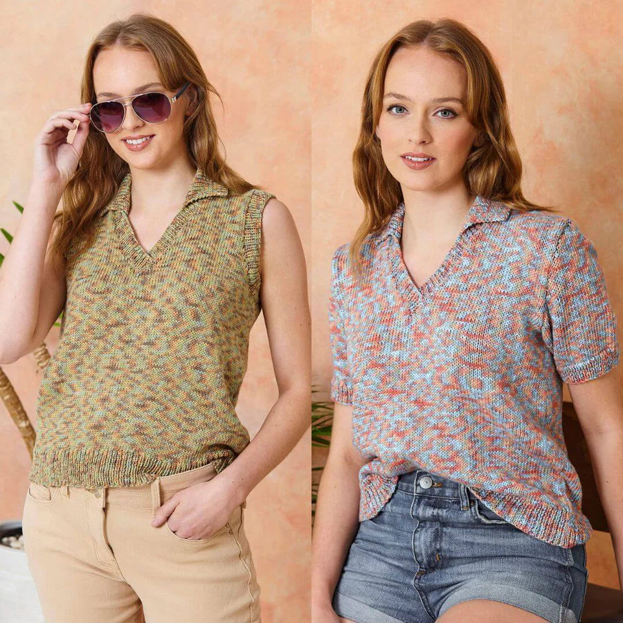 King Cole Pattern 6301 Tops in Cottonsoft Crystal