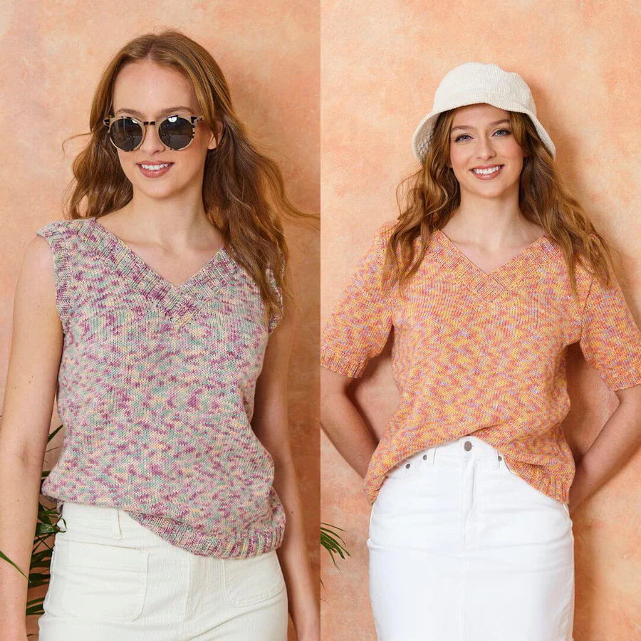King Cole Pattern 6303 Tops in Cottonsoft Crystal DK