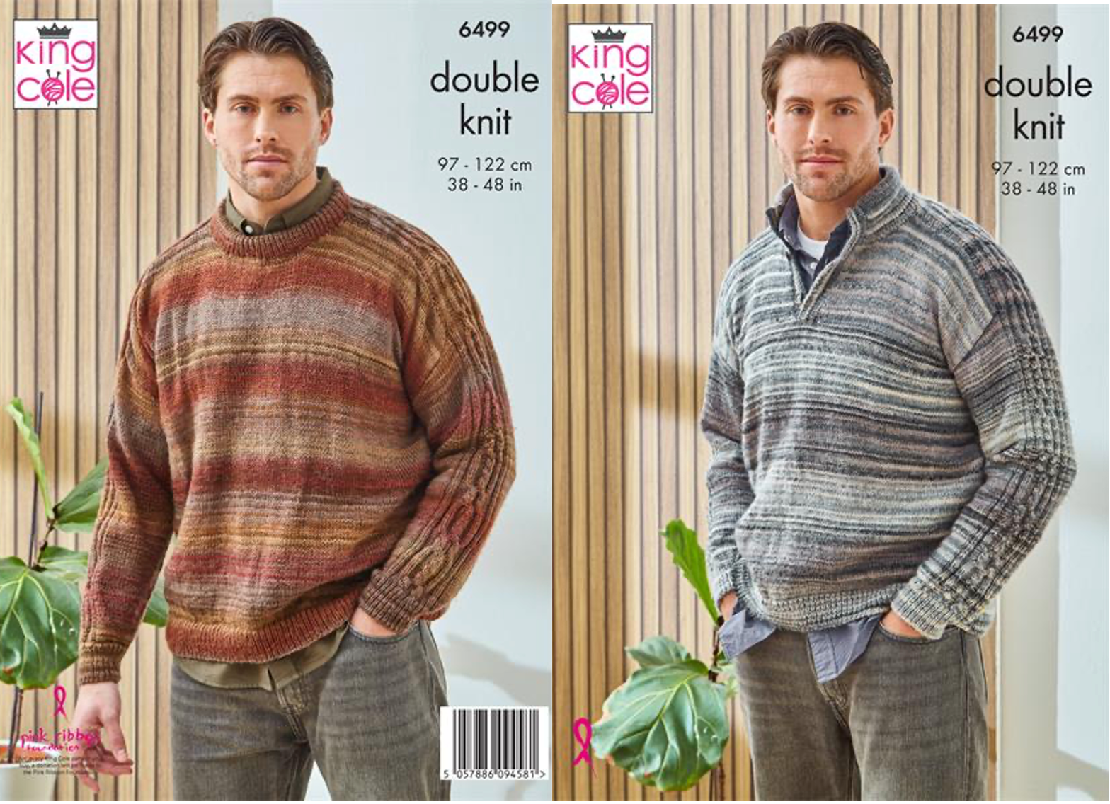King Cole Pattern 6499 Sweaters in Cottagespun DK