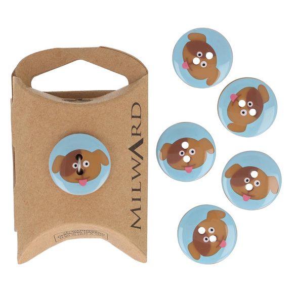Milward Dog Buttons - 19mm