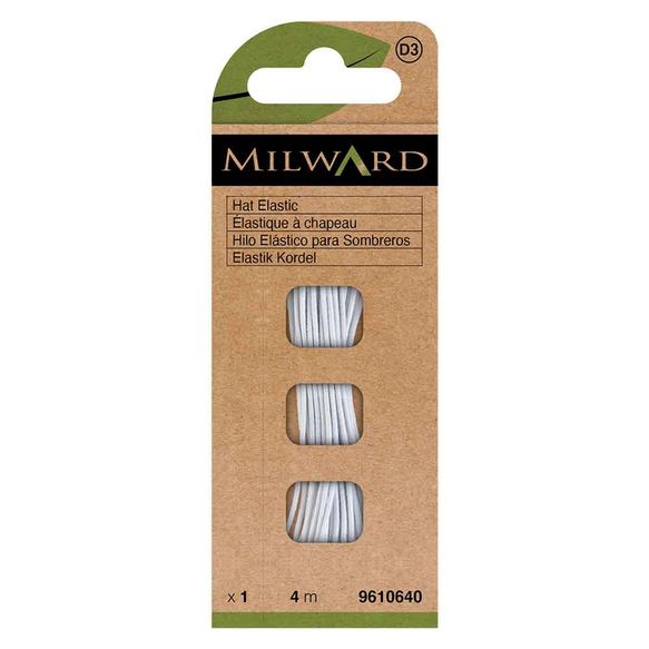 Milward Hat Elastic - White