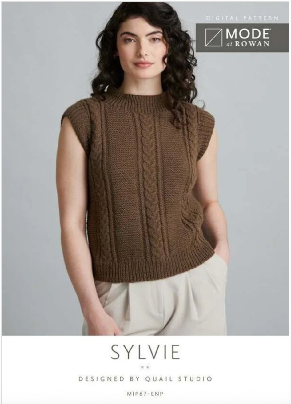 MODE at Rowan Pattern MIP67 - Sylvie Tank in Alpaca Wool by Quail Studio