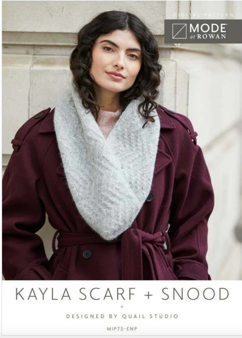 MODE at Rowan Pattern MIP73 - Kayla Scarf & Snood in Softest Alpaca by Quail Studio