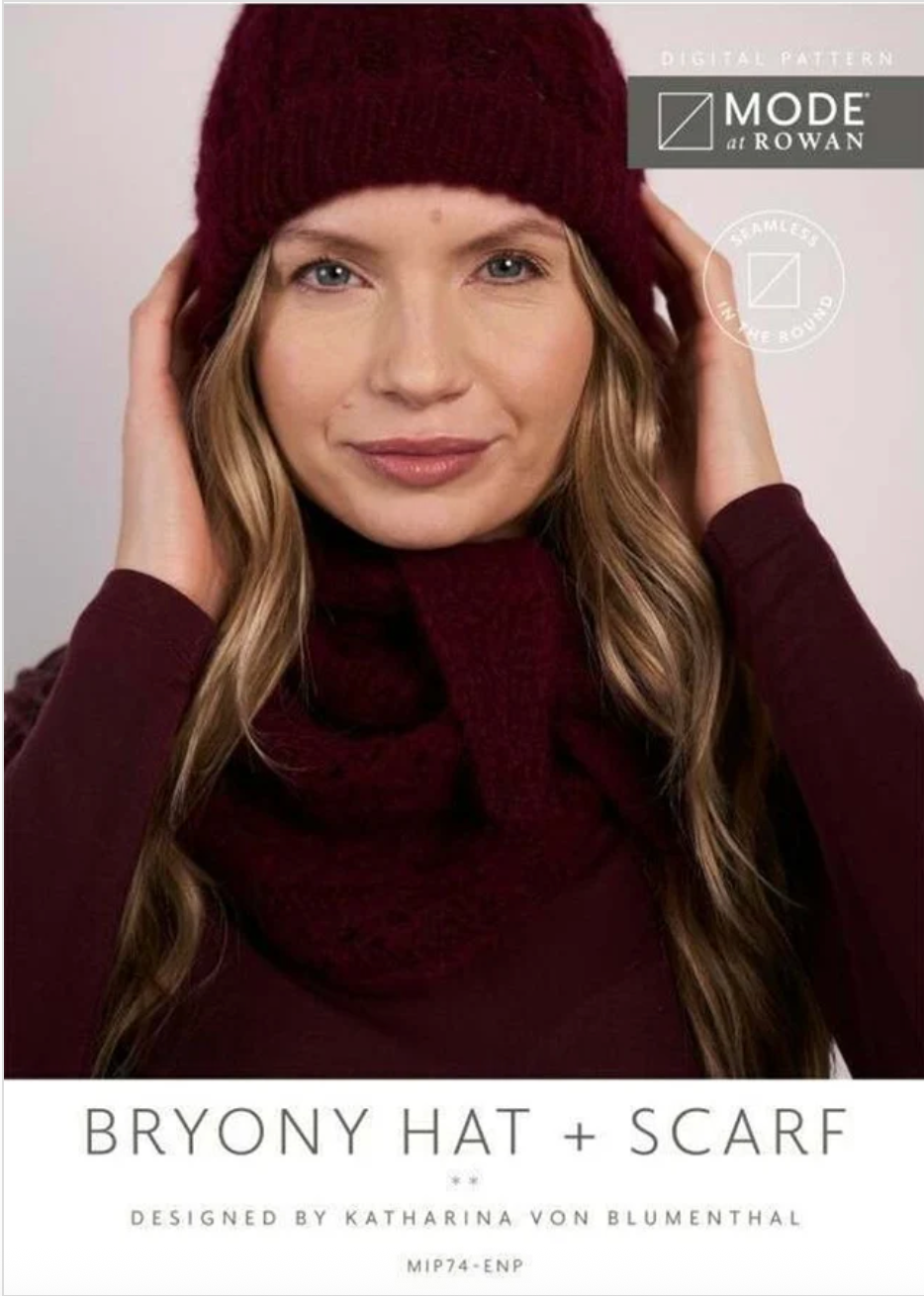 MODE at Rowan Pattern MIP74 - Briony Hat & Scarf in Softest Alpaca by Katharina Von Blumenthal