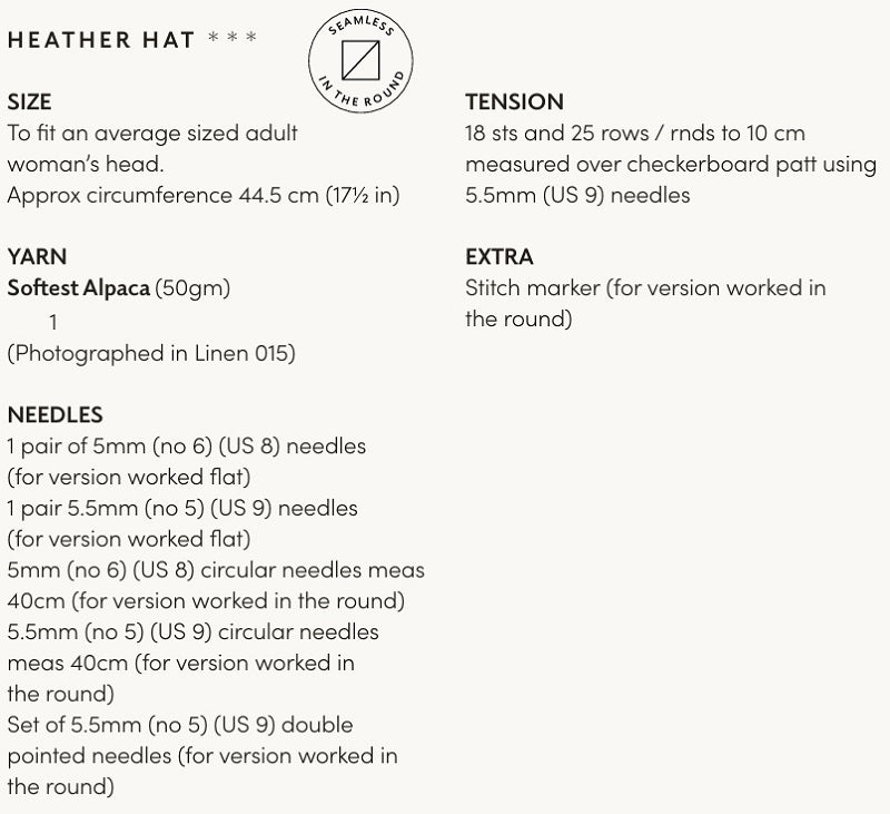 Mode at Rowan Pattern MIP77 Heather Hat and Wrap Softest Alpaca