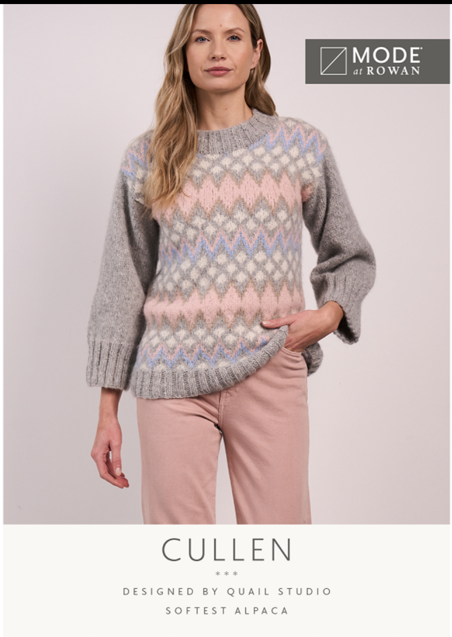 Mode at Rowan Pattern MIP78 Cullen Sweater in Softest Alpaca