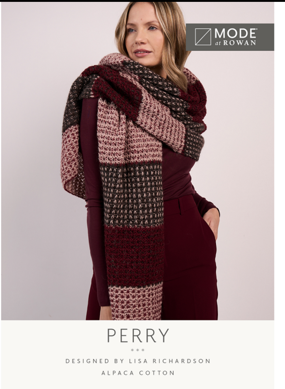 Mode at Rowan Pattern MIP79 Perry Wrap in Alpaca Cotton