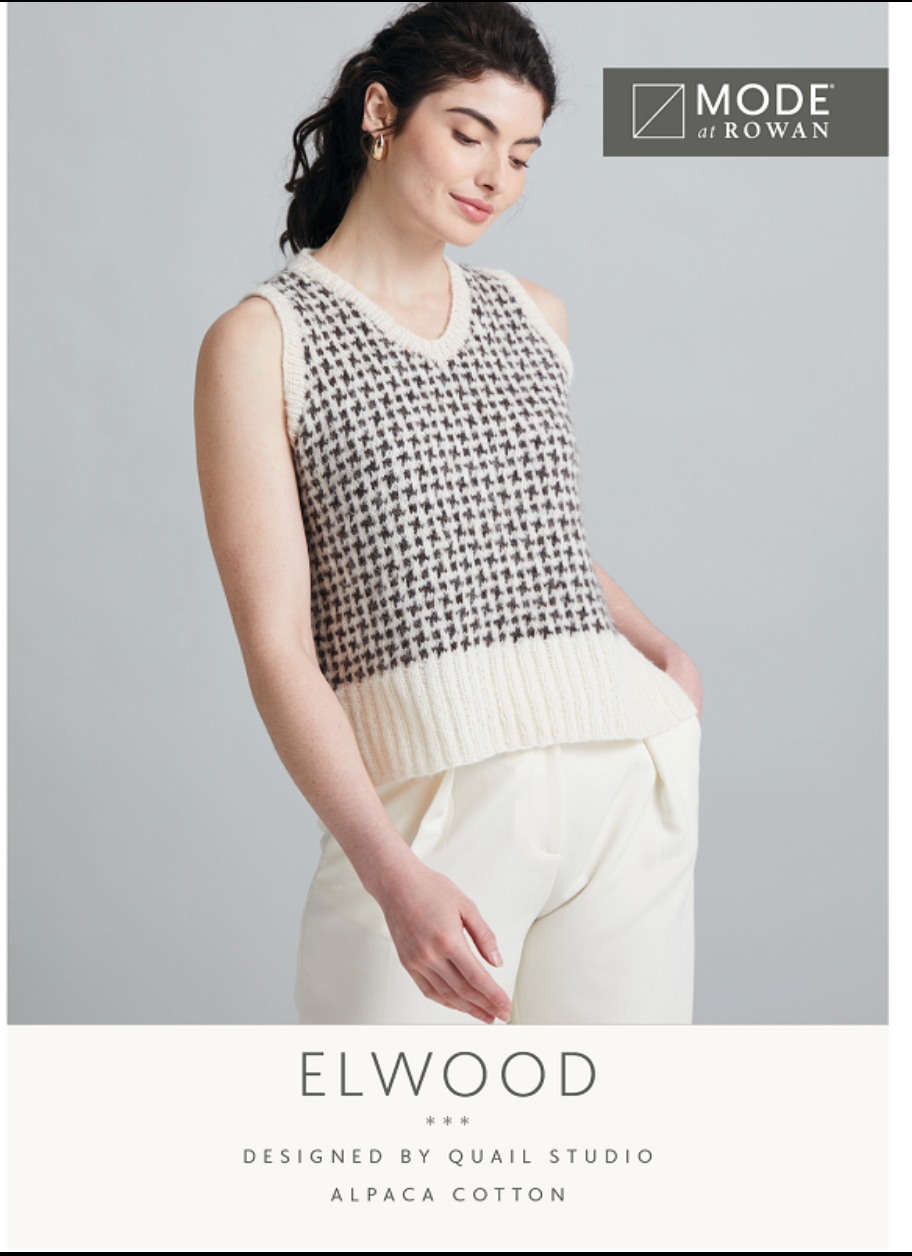 Mode at Rowan Pattern MIP81 Elwood Vest Top in Alpaca Cotton