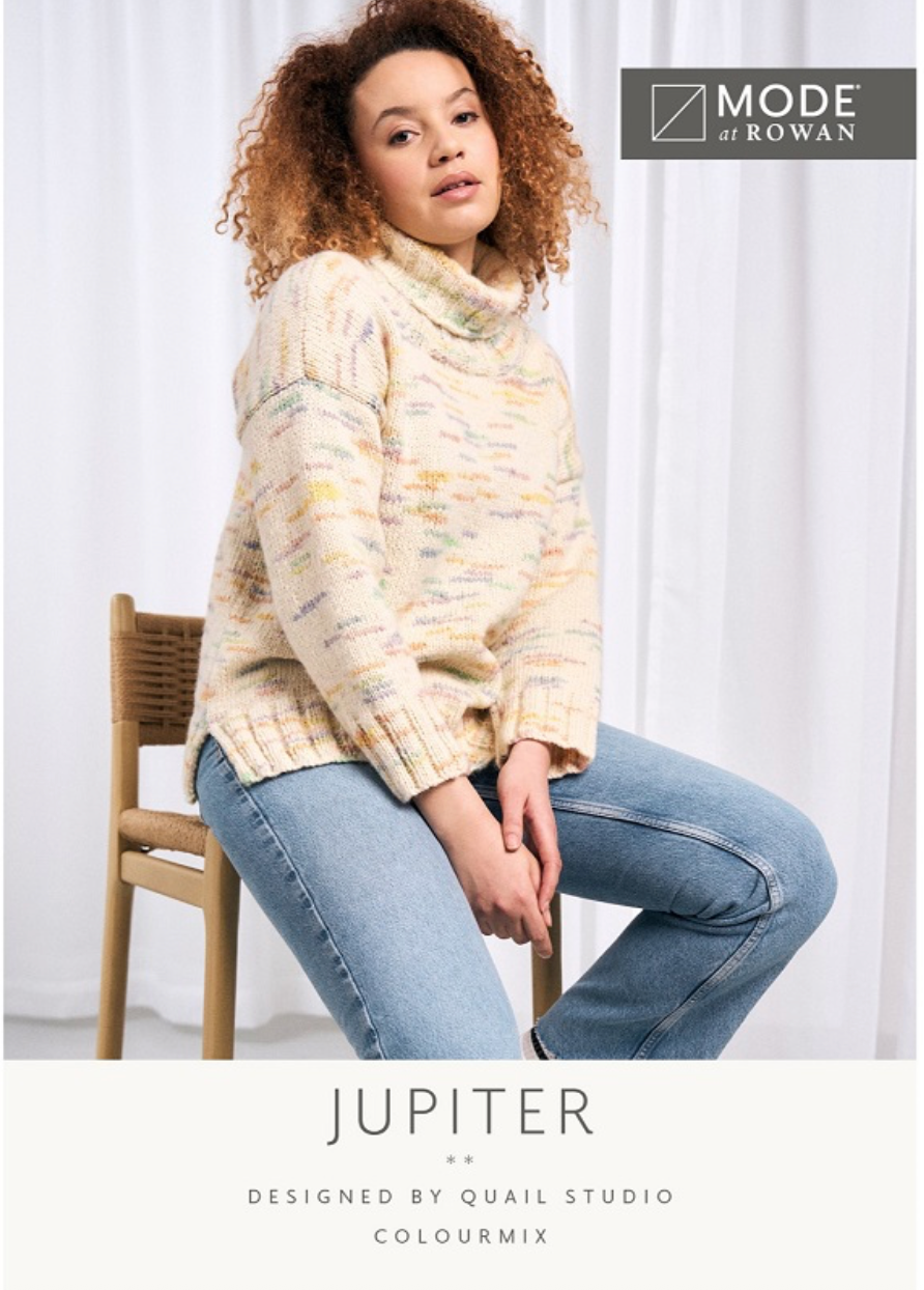 Mode at Rowan Pattern MIP85 Jupiter Sweater in Colourmix