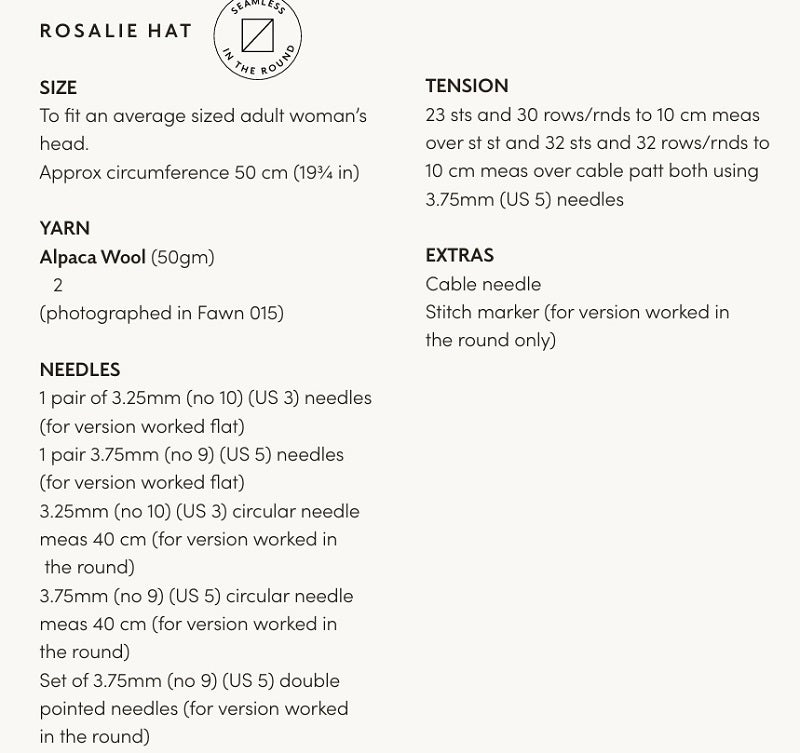 Mode at Rowan Pattern MIP86 Rosalie Hat and Poncho in Alpaca Wool