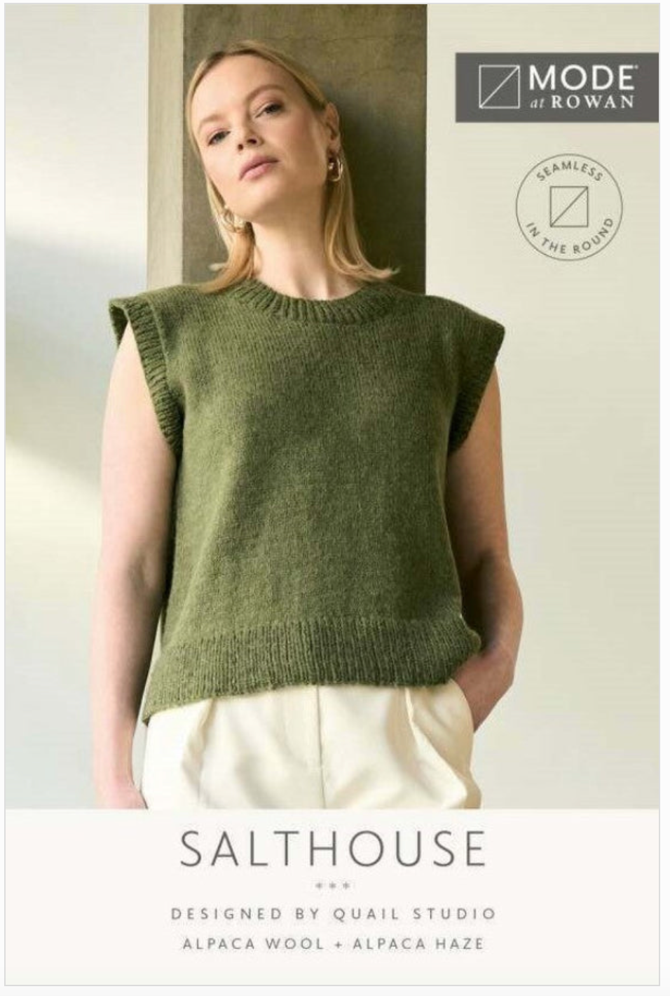MODE at Rowan Alpaca Wool & Alpaca Haze Pattern MIP17 - Salthouse Slipover by Quail Studio