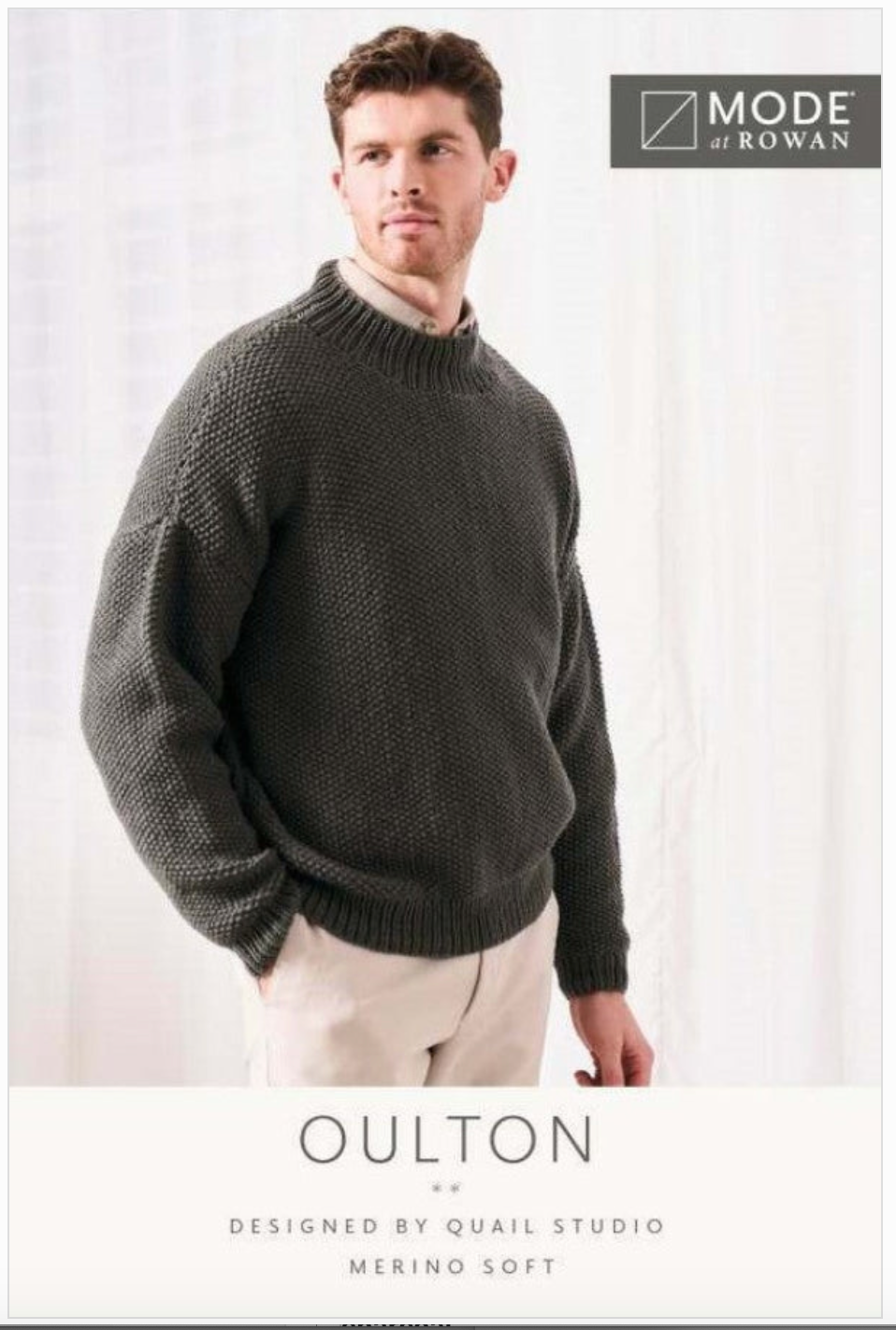 MODE at Rowan Merino Soft Pattern MIP27 - Oulton Sweater by Quail Studio