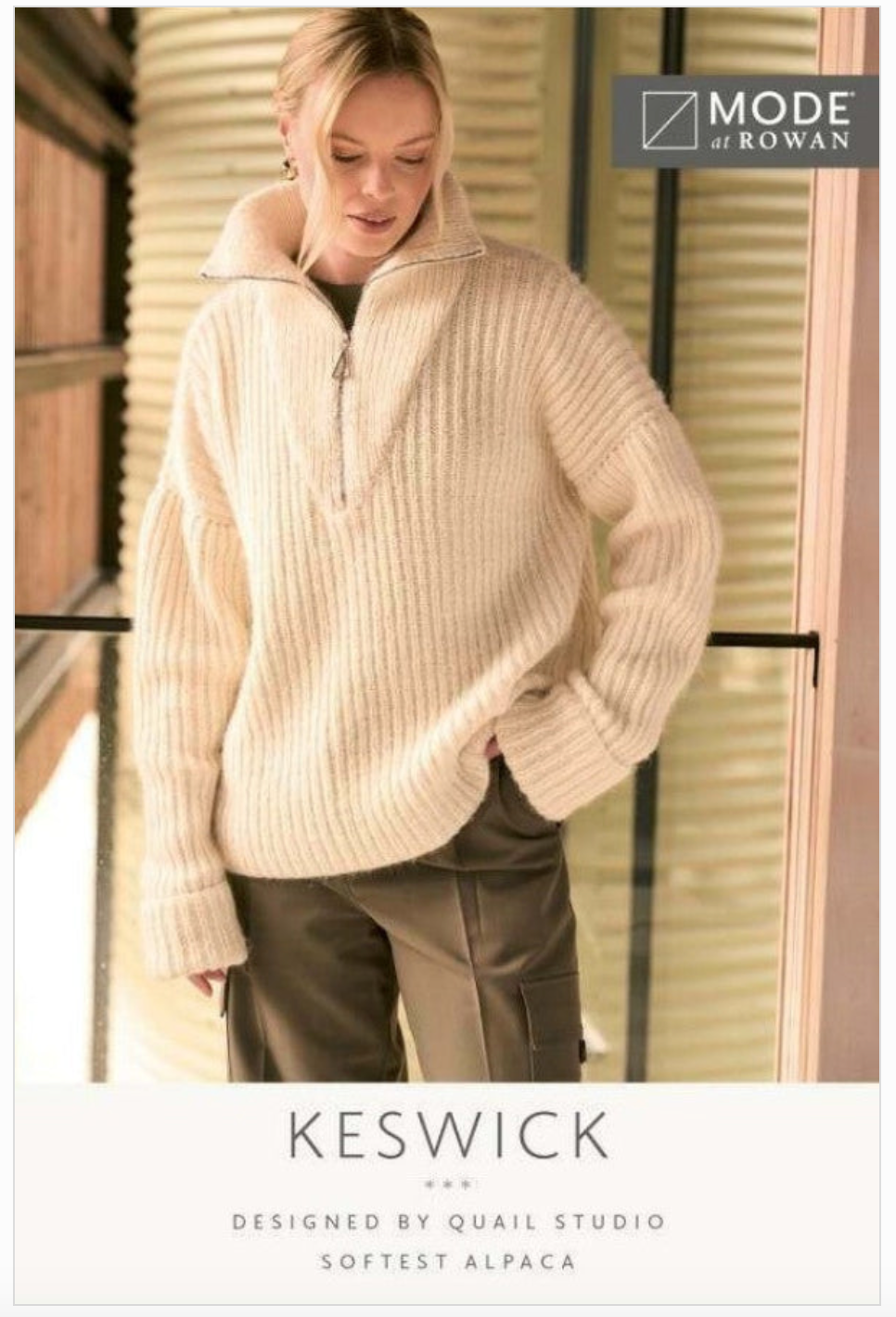 MODE at Rowan Softest Alpaca Pattern MIP32 - Keswick Sweater by Quail Studio