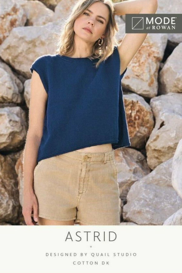 Mode at Rowan Cotton DK Pattern MIP46 Astrid Top by Quail Studio