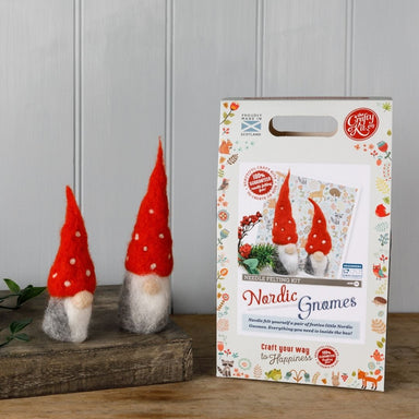 The Crafty Kit Company - Nordic Gnomes Needle Felting Craft Kit 