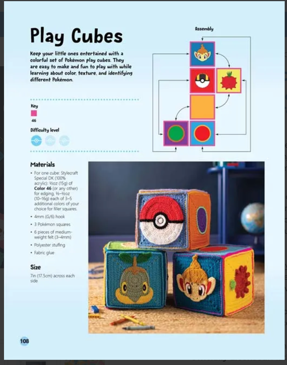 Pokémon Crochet Squares by Ira Rott
