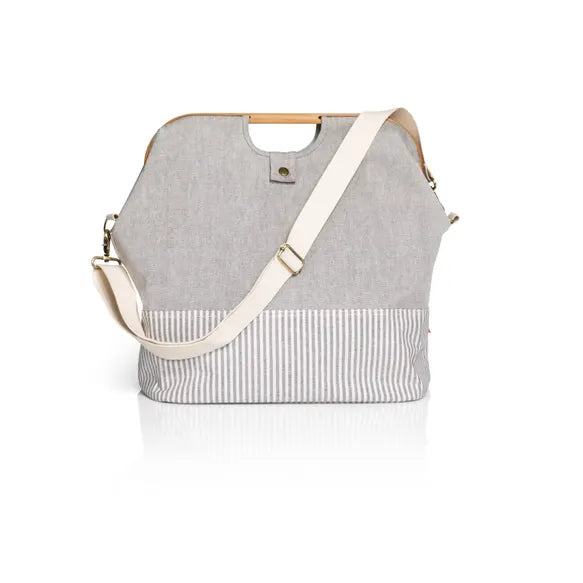 Prym Travel Craft Bag - Canvas & Bamboo - Grey