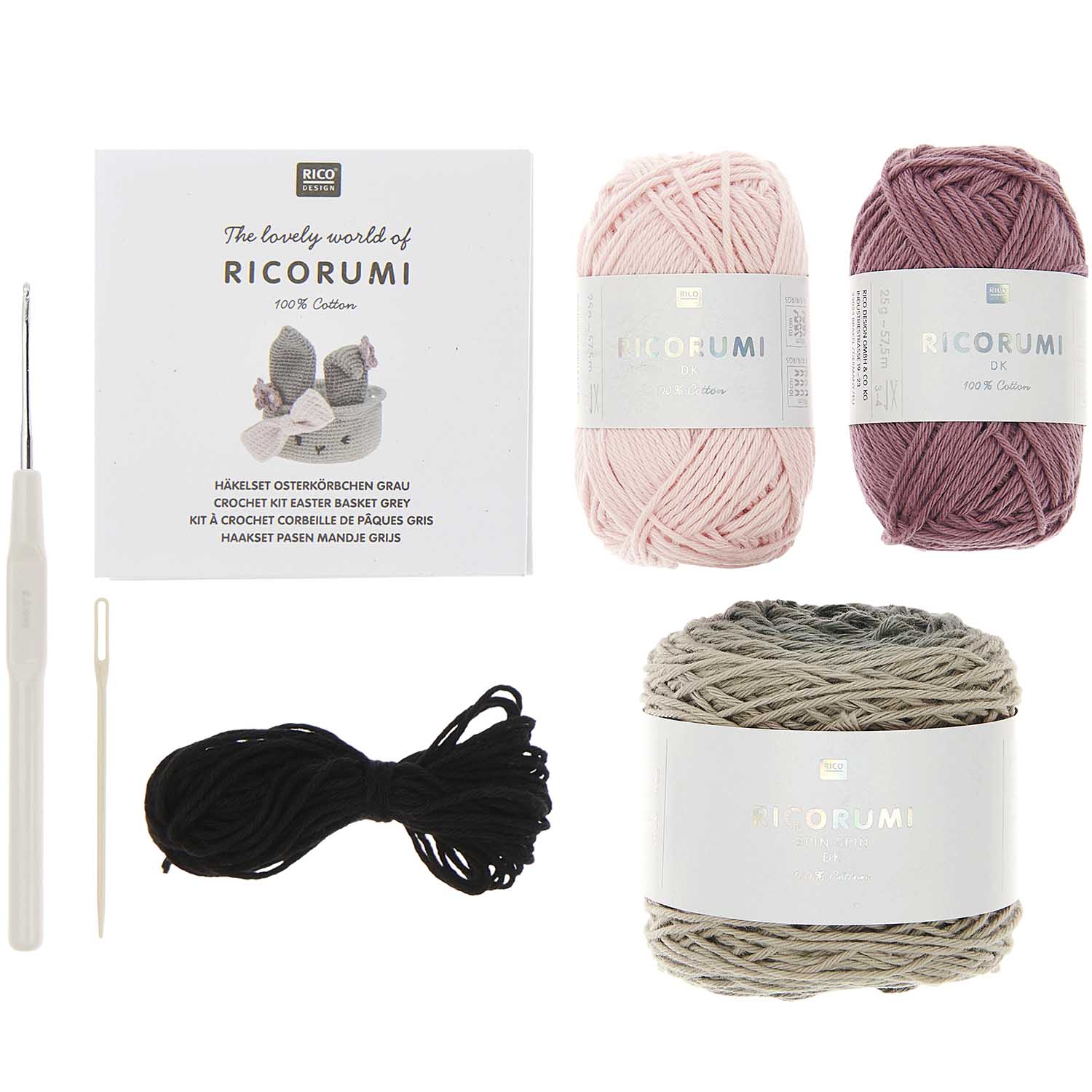 Rico Ricorumi Easter Basket - Grey