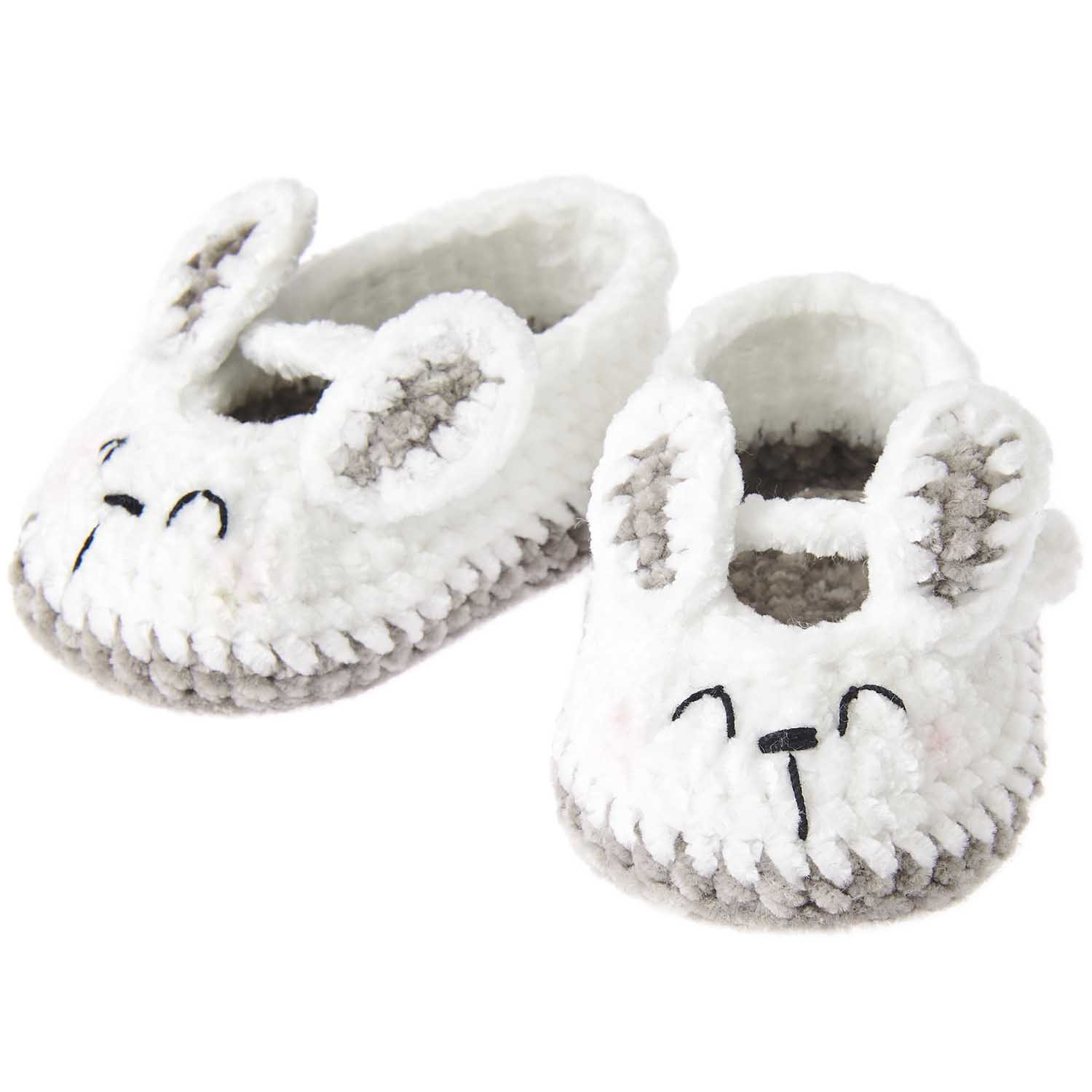 Rico Ricorumi Baby Booties Crochet Kit - Bunny