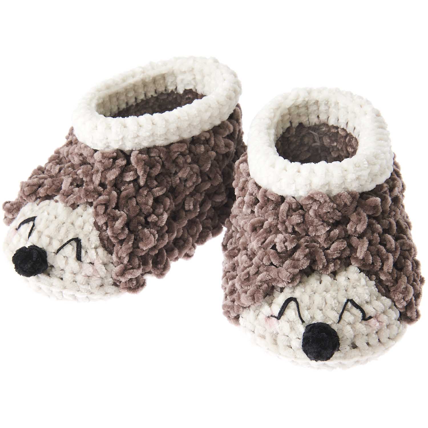 Rico Ricorumi Baby Booties Crochet Kit - Hedgehog