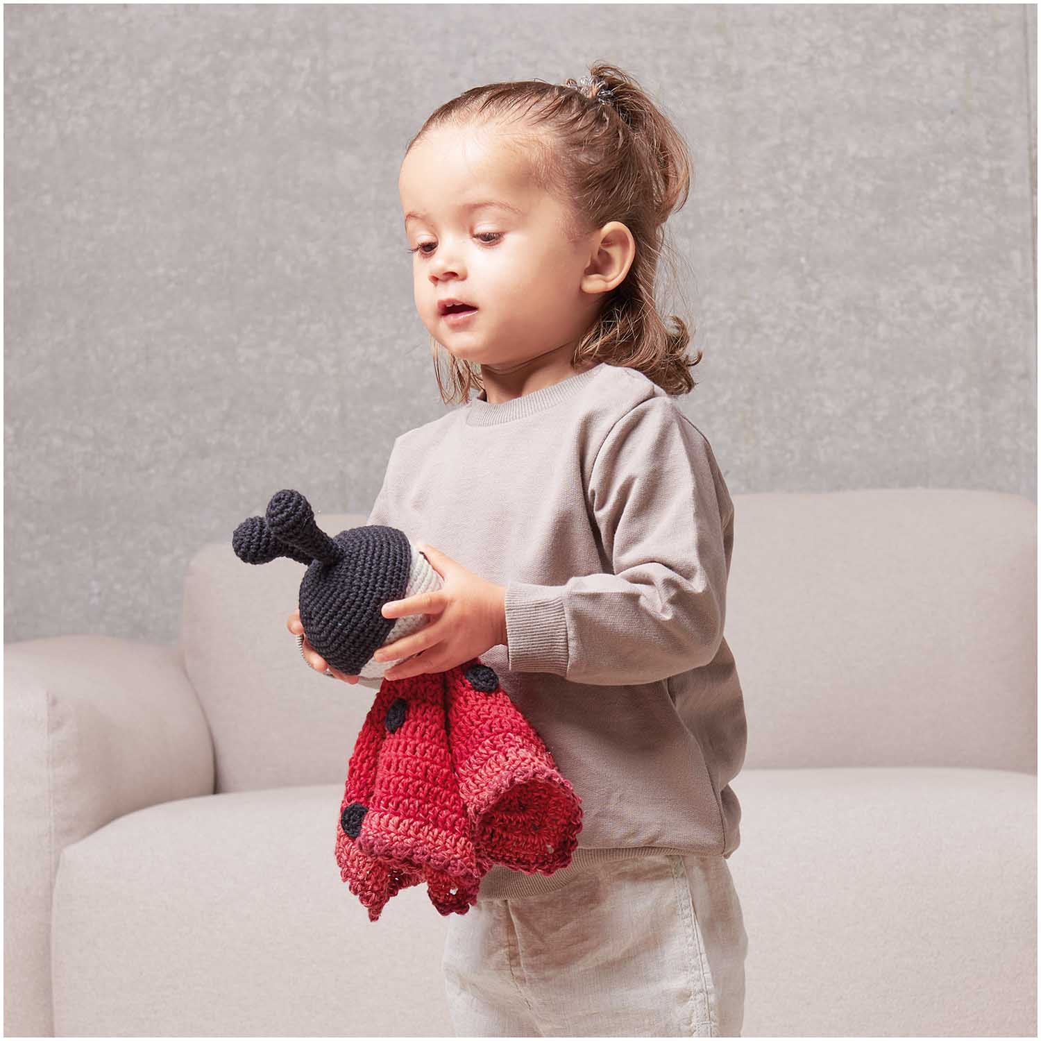 Ricorumi Crochet Kit - Baby Blankie - Ladybird